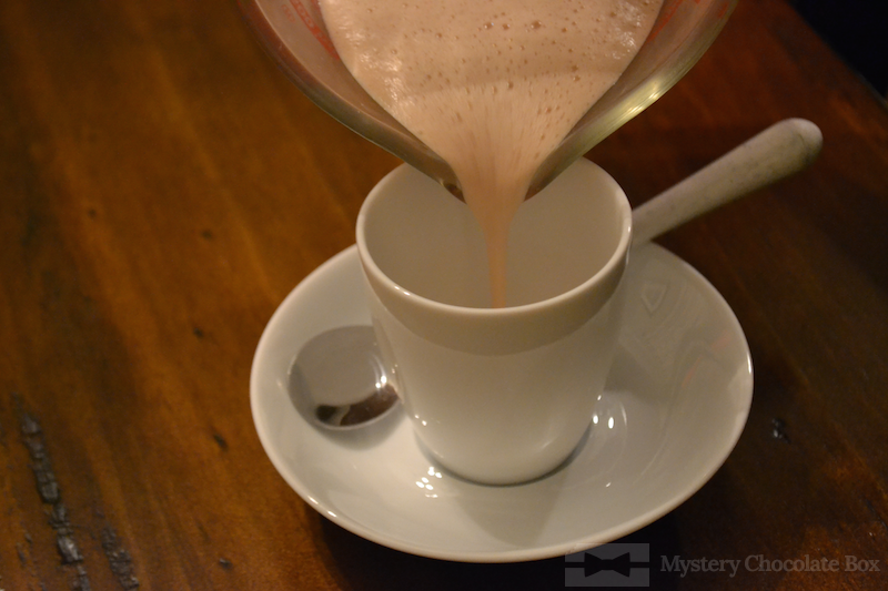 Nice frothy hot chocolate! Yum!